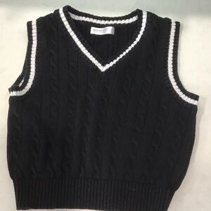 Urban Outfitters Black Kids Sweater Vest